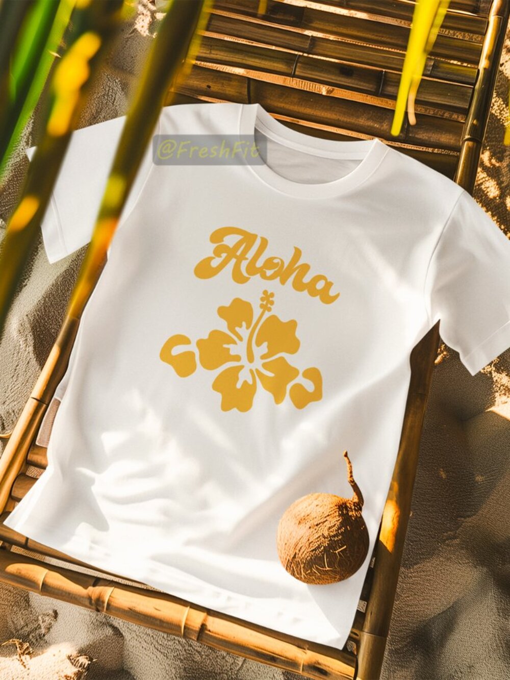 🆕Aloha Hibiscus White T-Shirt Graphic Tee